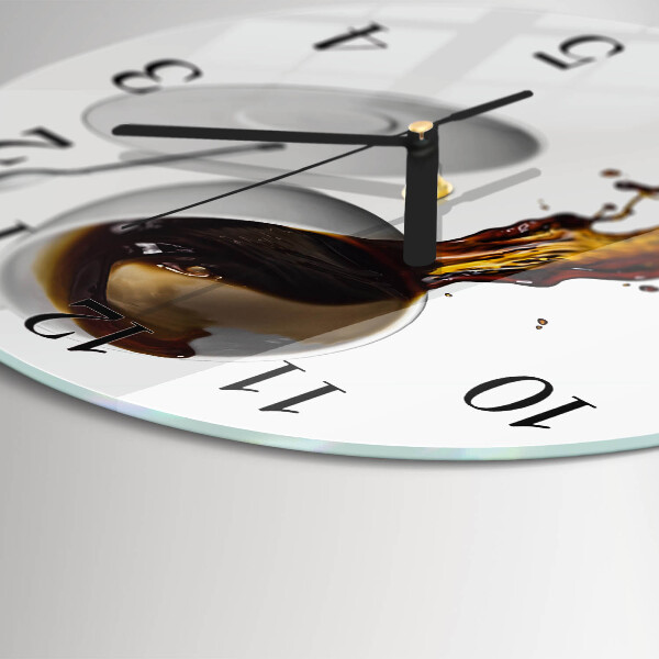 Reloj de pared redondo Café