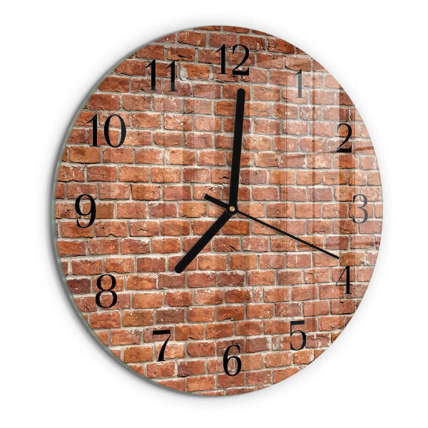 Reloj de pared redondo Ladrillo