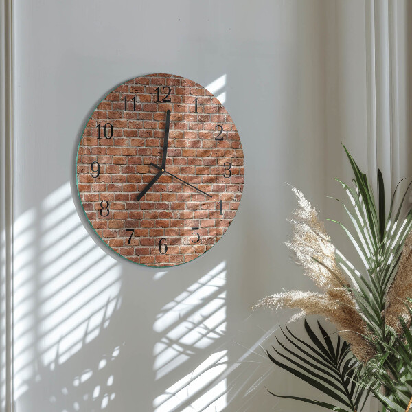 Reloj de pared redondo Ladrillo