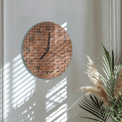 Reloj de pared redondo Ladrillo
