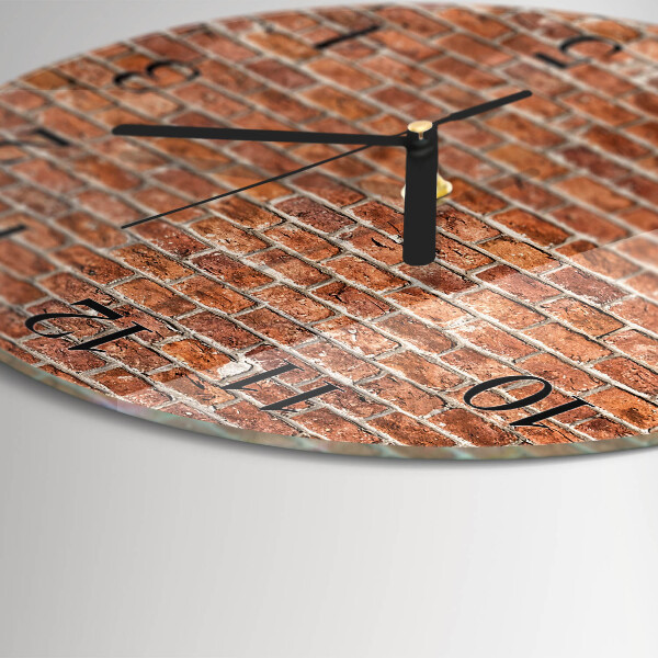 Reloj de pared redondo Ladrillo