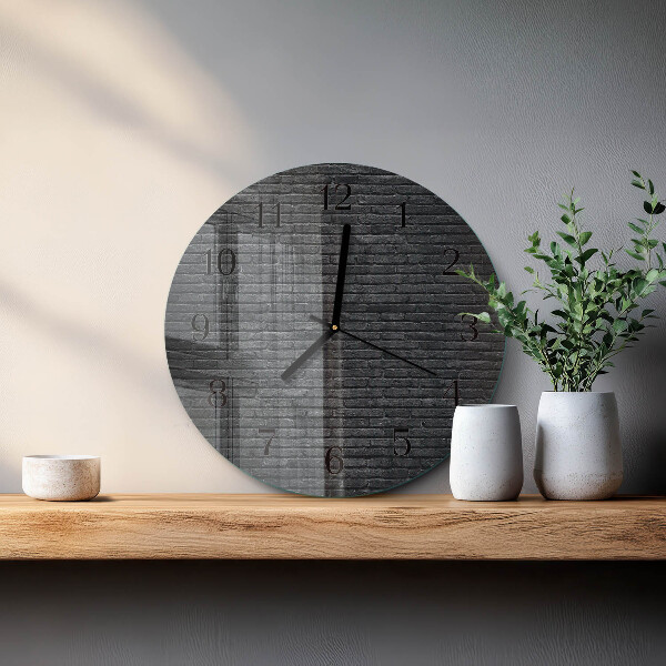Reloj de pared redondo Escoria de huella