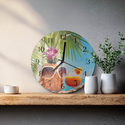 Reloj de pared redondo Vacaciones