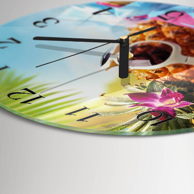 Reloj de pared redondo Piña