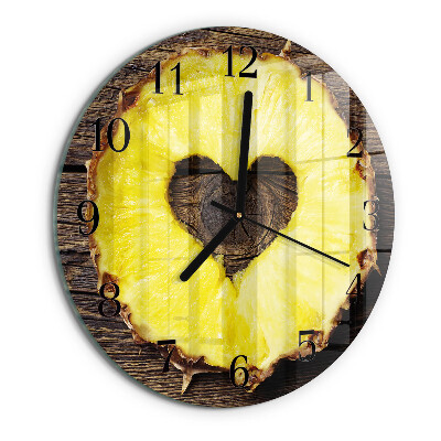 Reloj de pared redondo Piña