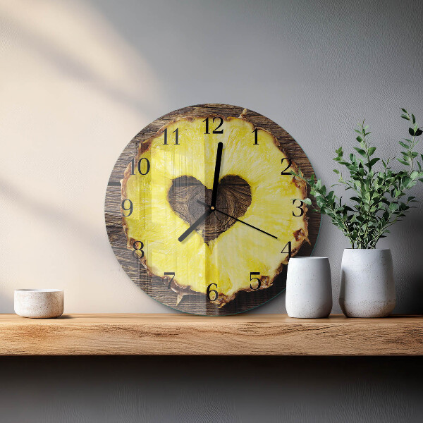 Reloj de pared redondo Piña