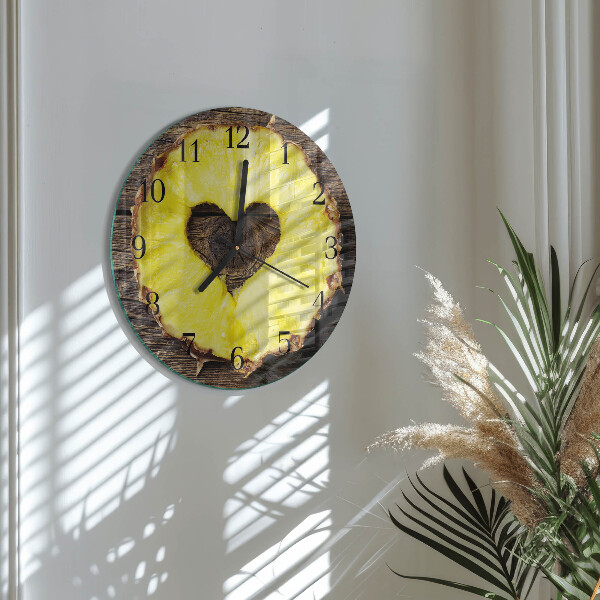 Reloj de pared redondo Piña