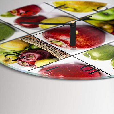 Reloj de pared redondo Manzanas