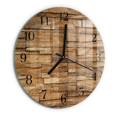 Reloj de pared redondo Escoria de huella