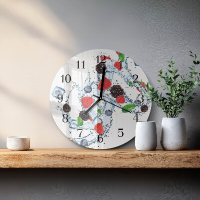 Reloj de pared redondo Helado de frutas