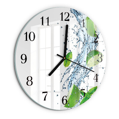 Reloj de pared redondo Menta
