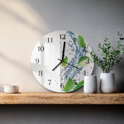 Reloj de pared redondo Menta