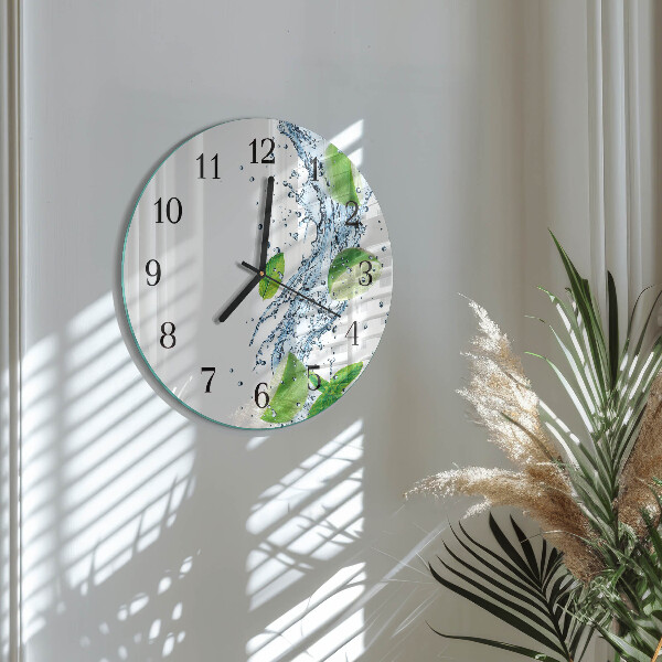 Reloj de pared redondo Menta