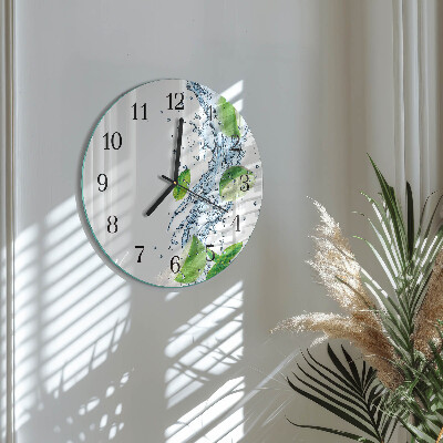 Reloj de pared redondo Menta