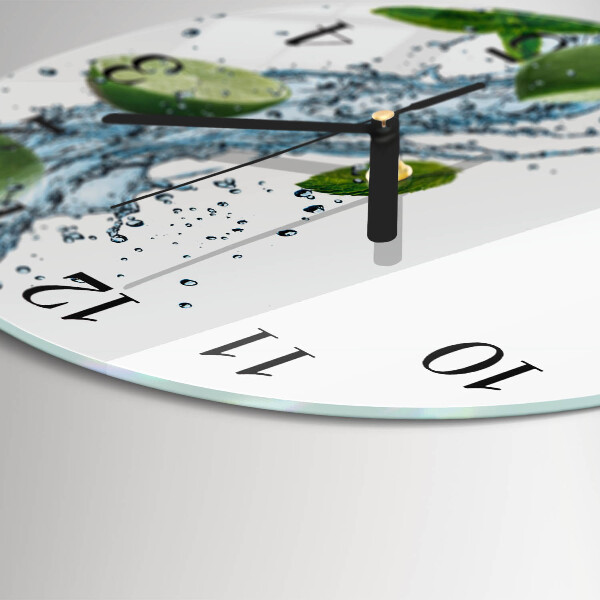 Reloj de pared redondo Menta