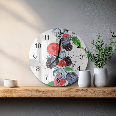Reloj de pared redondo Helado de frutas