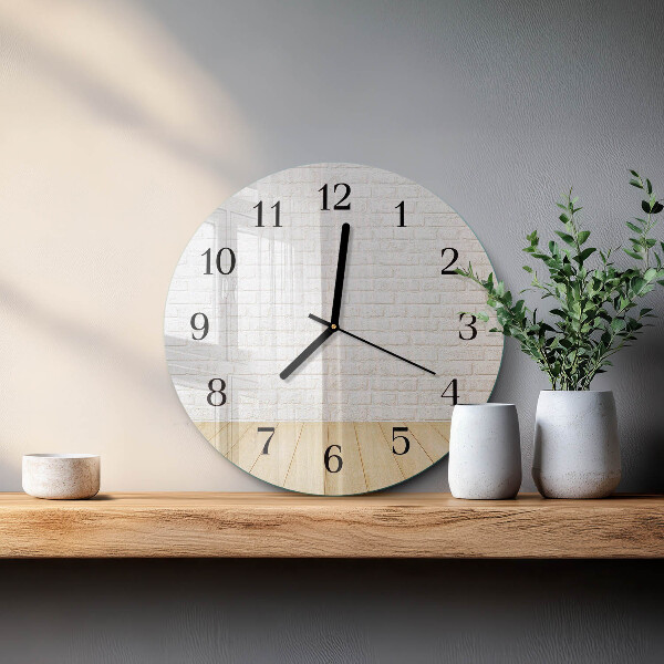 Reloj de pared redondo Ladrillo