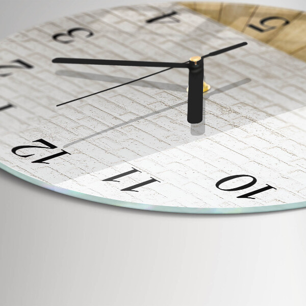 Reloj de pared redondo Ladrillo