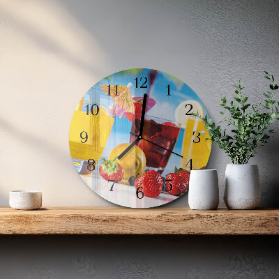 Reloj de pared redondo Cóctel
