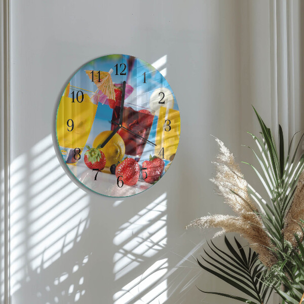 Reloj de pared redondo Cóctel