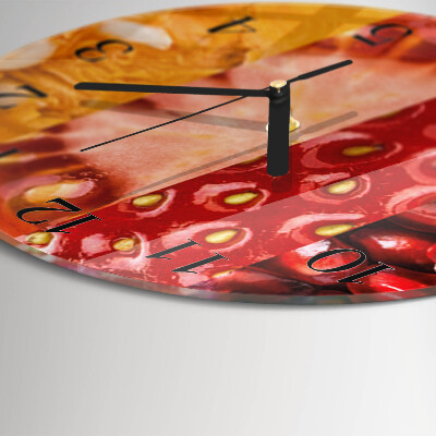 Reloj de pared redondo Fruta