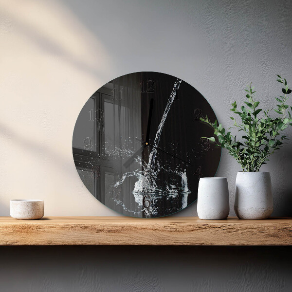 Reloj de pared redondo Agua