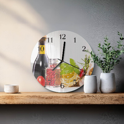 Reloj de pared redondo Pastas