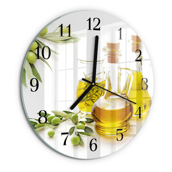 Reloj de pared redondo Aceite