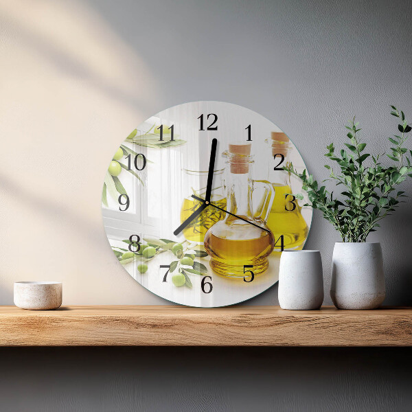 Reloj de pared redondo Aceite