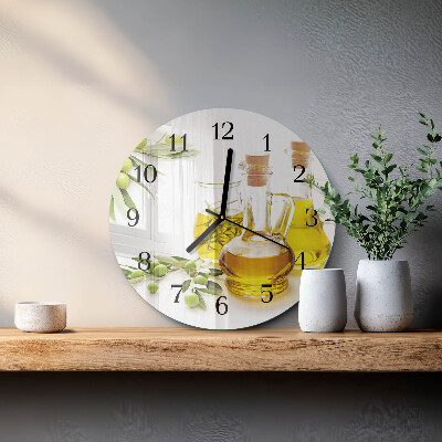 Reloj de pared redondo Aceite