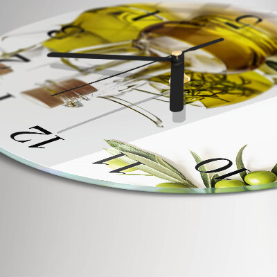 Reloj de pared redondo Aceite