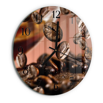 Reloj de pared redondo Granos de café
