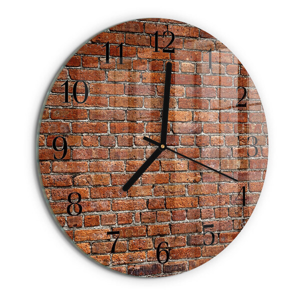 Reloj de pared redondo Ladrillo