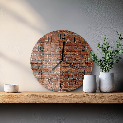 Reloj de pared redondo Ladrillo