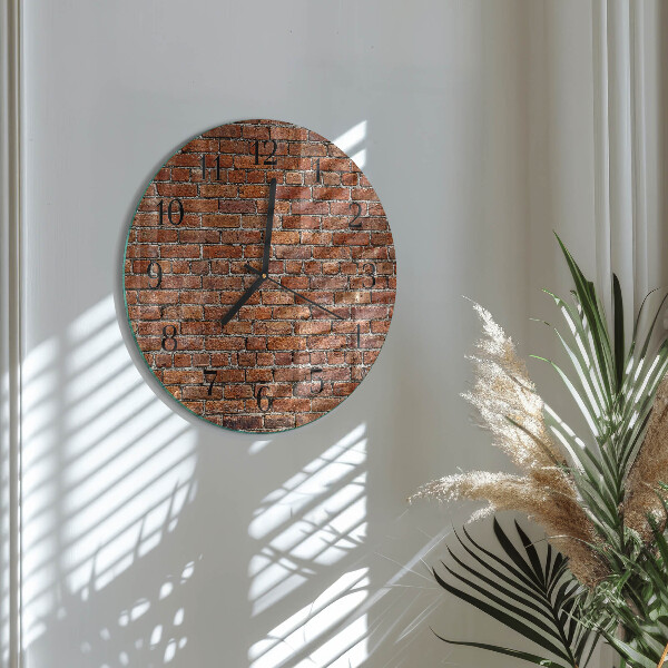 Reloj de pared redondo Ladrillo