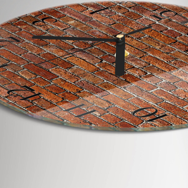 Reloj de pared redondo Ladrillo