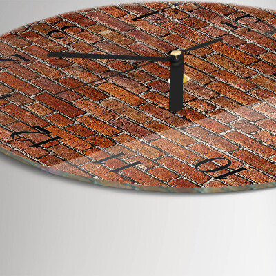 Reloj de pared redondo Ladrillo