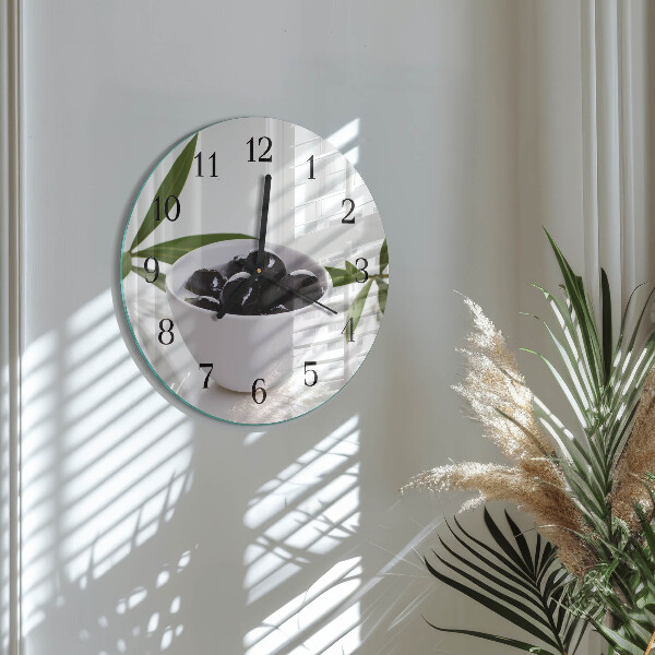 Reloj de pared redondo Aceitunas