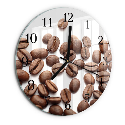 Reloj de pared redondo Granos de café