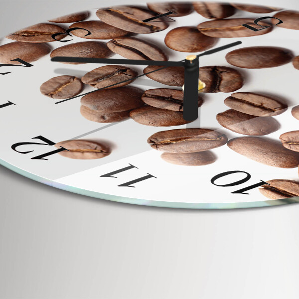 Reloj de pared redondo Granos de café