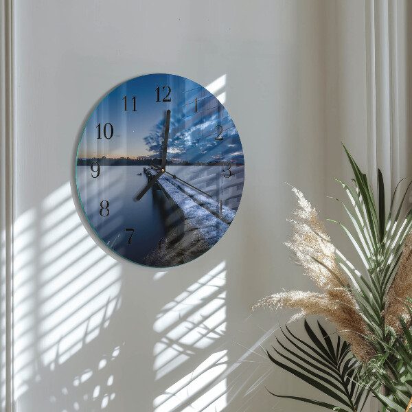 Reloj de pared redondo Paisaje