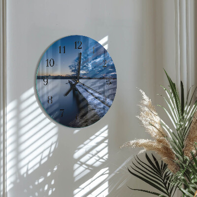 Reloj de pared redondo Paisaje