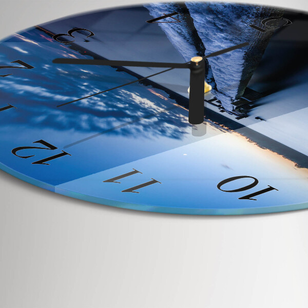 Reloj de pared redondo Paisaje