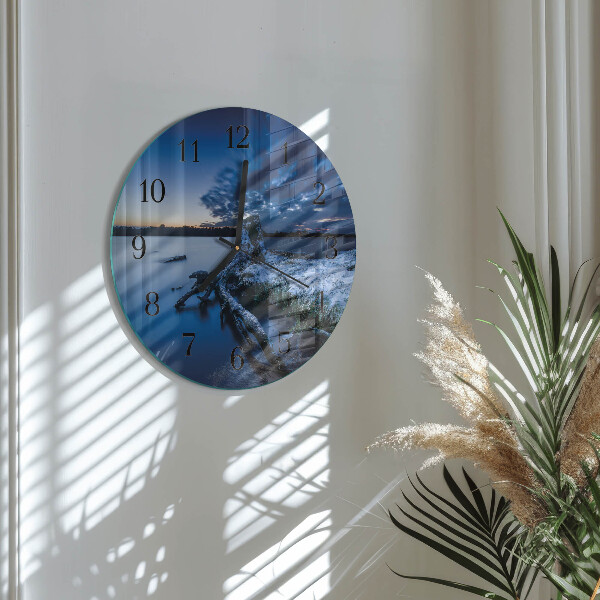 Reloj de pared redondo Paisaje