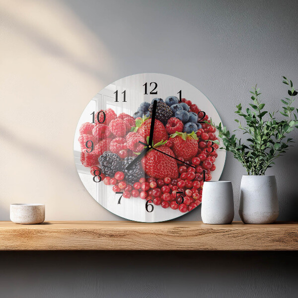 Reloj de pared redondo Fruta