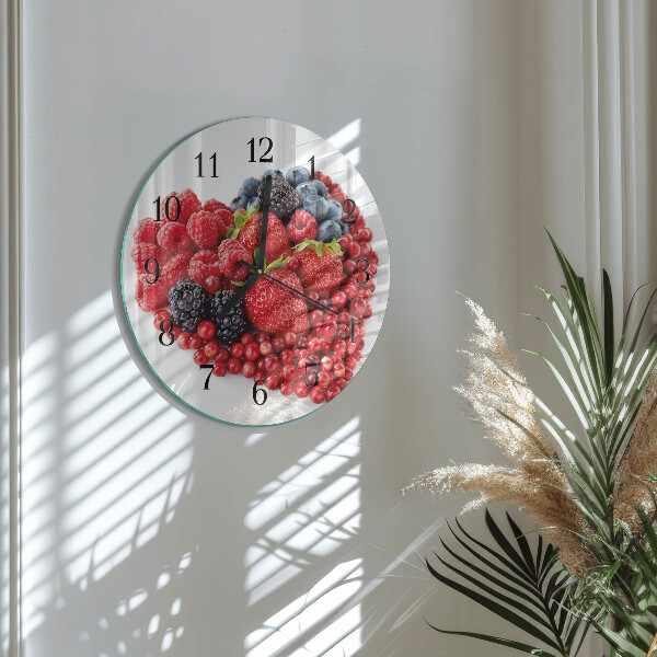 Reloj de pared redondo Fruta