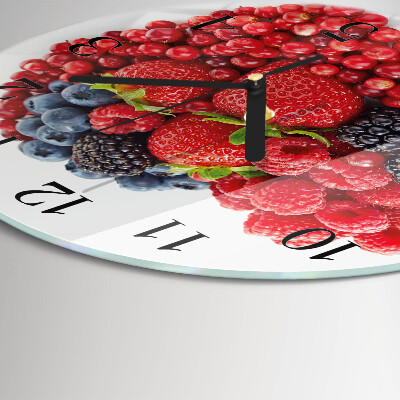 Reloj de pared redondo Fruta