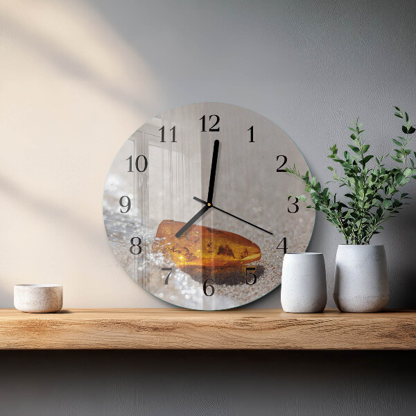 Reloj de pared redondo Ámbar
