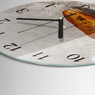 Reloj de pared redondo Ámbar
