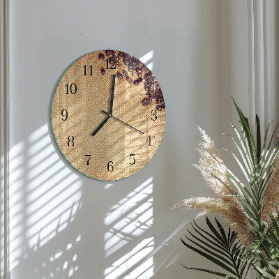 Reloj de pared redondo Granos de café
